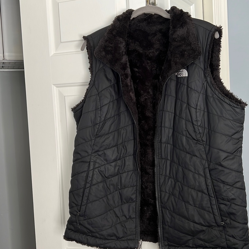 Reversible North Face Black Vest